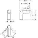 HEWI active+ Einhebel-Waschtischmischer