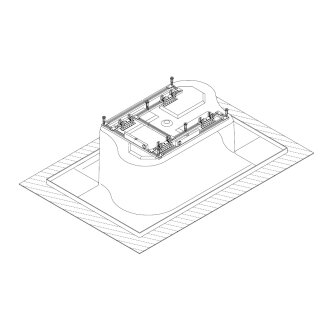 Hoesch 690954 Zub. Spezial-Untergestell für