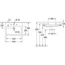 Villeroy &amp; Boch 4A416GT2 WT O.novo 600x460mm Eckig...