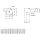 Villeroy &amp; Boch 4A5200RW &Eacute;vier sous-plan Loop &amp; Friends 380x380 mm Ru.