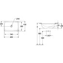 Villeroy &amp; Boch 4A5701RW Unterbauwaschbecken Loop&amp;Friends 540