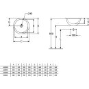 Villeroy &amp; Boch 4A6000R1 EinbWT Loop&amp;Friends 4A6000 450x450mm
