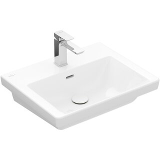 Villeroy & Boch 4A70F4RW Waschbecken Subway 3.0 F4 550x440mm