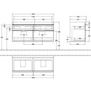 Villeroy &amp; Boch A93001RH WTUS Venticello 01 1253x590x502mm 4