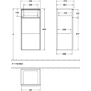 Villeroy &amp; Boch A95011RH Seitenschrank Venticello 11 404x866x