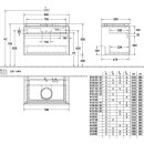 Villeroy &amp; Boch B570L0RH WTUS Legato B570 800x550x500mm m.