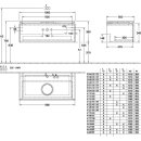 Villeroy &amp; Boch B571L0RH WTUS Legato B571 1000x380x500mm m.