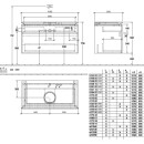 Villeroy &amp; Boch B57200RH WTUS Legato B572 1000x550x500mm 2