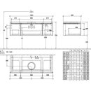 Villeroy &amp; Boch B57700RH WTUS Legato B577 1200x380x500mm 3