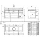 Villeroy &amp; Boch B57800RH WTUS Legato B578 1200x550x500mm 5