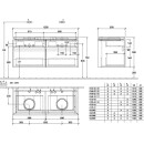 Villeroy &amp; Boch B58400RH WaschbeckenUS Legato 1200x550x500mm 4