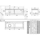 Villeroy &amp; Boch B58700RH WaschbeckenUS Legato B587 1400x380x