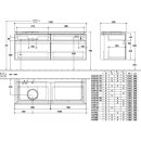 Villeroy &amp; Boch B58800RK WaschbeckenUS Legato B588 1400x550x