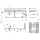 Villeroy &amp; Boch B59600RH WaschbeckenUS Legato B596 1600x550x