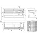 Villeroy &amp; Boch B59800RH WaschbeckenUS Legato B598 1600x550x