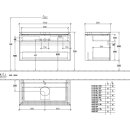 Villeroy &amp; Boch B60400RH WTUS Legato B604 1000x550x500mm 2