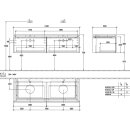 Villeroy &amp; Boch B66800RH WTUS Legato B668 1400x380x500mm 2