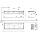 Villeroy &amp; Boch B67700RH WTUS Legato B677 1600x550x500mm 4