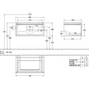 Villeroy &amp; Boch B67800RK WTUS Legato B678 800x380x500mm 1