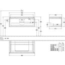 Villeroy &amp; Boch B68000RH WTUS Legato B680 1000x380x500mm 1