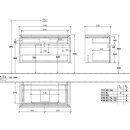 Villeroy &amp; Boch B681L0RH WTUS Legato B681 1000x550x500mm m.