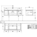 Villeroy &amp; Boch B68200RH WTUS Legato B682 1200x380x500mm 3