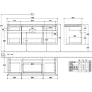 Villeroy &amp; Boch B68500RH WTUS Legato B685 1400x550x500mm 5