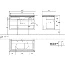 Villeroy &amp; Boch B75600RK WTUS Legato B756 1000x550x500mm 2