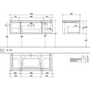 Villeroy &amp; Boch B75700RH WTUS Legato B757 1200x380x500mm 3