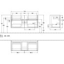 Villeroy &amp; Boch C01200RK WaschbeckenUS Collaro 1154x546x444mm