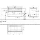 Villeroy &amp; Boch C01400RH WaschbeckenUS Collaro C014 1000x548x