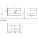 Villeroy &amp; Boch C01800RK WaschbeckenUS Collaro C018 1000x548x