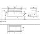 Villeroy &amp; Boch C02000RH WTUS Collaro C020 1000x548x500mm 2