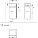 Villeroy &amp; Boch C03200RK Seitenschrank Collaro 404x748x349mm 1