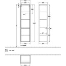 Villeroy &amp; Boch C03300RH Hochschrank Collaro 404x1538x349mm 2