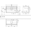 Villeroy &amp; Boch C03800RH WTUS Collaro C038 1000x548x500mm 2