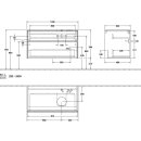 Villeroy &amp; Boch C04000RK WaschbeckenUS Collaro C040 1000x548x