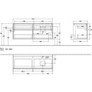 Villeroy &amp; Boch C04700RH WaschbeckenUS Collaro C047 1400x548x