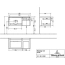 Villeroy &amp; Boch C57200RH WaschbeckenUS Subway 3.0 00 1001x423