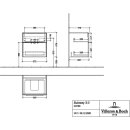 Villeroy &amp; Boch C57800RH WTUS Subway 3.0 00 572x576x462mm 2