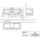 Villeroy &amp; Boch C601L0RH WTUS Subway 3.0 C601L0 1272x429x462mm