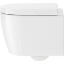 Cuvette WC Suspendu Duravit ME by Starck Compact Rimless &agrave; fond creux 25300900001