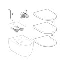 Geberit 501663JT1 iCon Set Wand-WC mit WC-Sitz, Rimfree