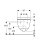 Geberit 501663JT1 iCon Set Wand-WC mit WC-Sitz, Rimfree