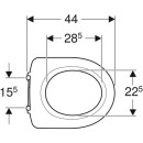 Geberit 501875001 iCon WC-Sitzring, barrierefrei