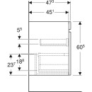 Geberit 501937JK1 Renova Plan US f&uuml;r MWT, mit 1 Schbl.