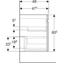 Geberit 501939001 Renova Plan US f&uuml;r DMWT, mit 2 Schbl.