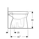 Geberit 501985001 Renova Stand-WC Flachsp&uuml;ler