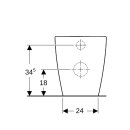 Geberit 502382008 iCon Stand-WC Tiefsp&uuml;ler, wandb&uuml;ndig