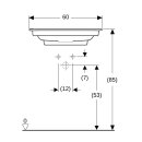 Geberit 505001001 ONE MWT 60x47,5cm, Abg.horiz.
